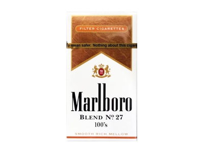 万宝路(美产 BLEND No.27 100S)香烟多少钱呢!评价怎么样